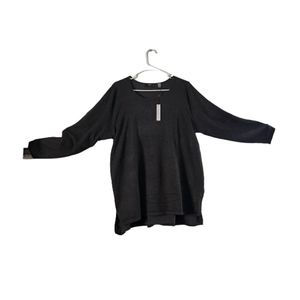 TAHARI WOMAN SWEATER Color Charcoal Heather size (1X)TG